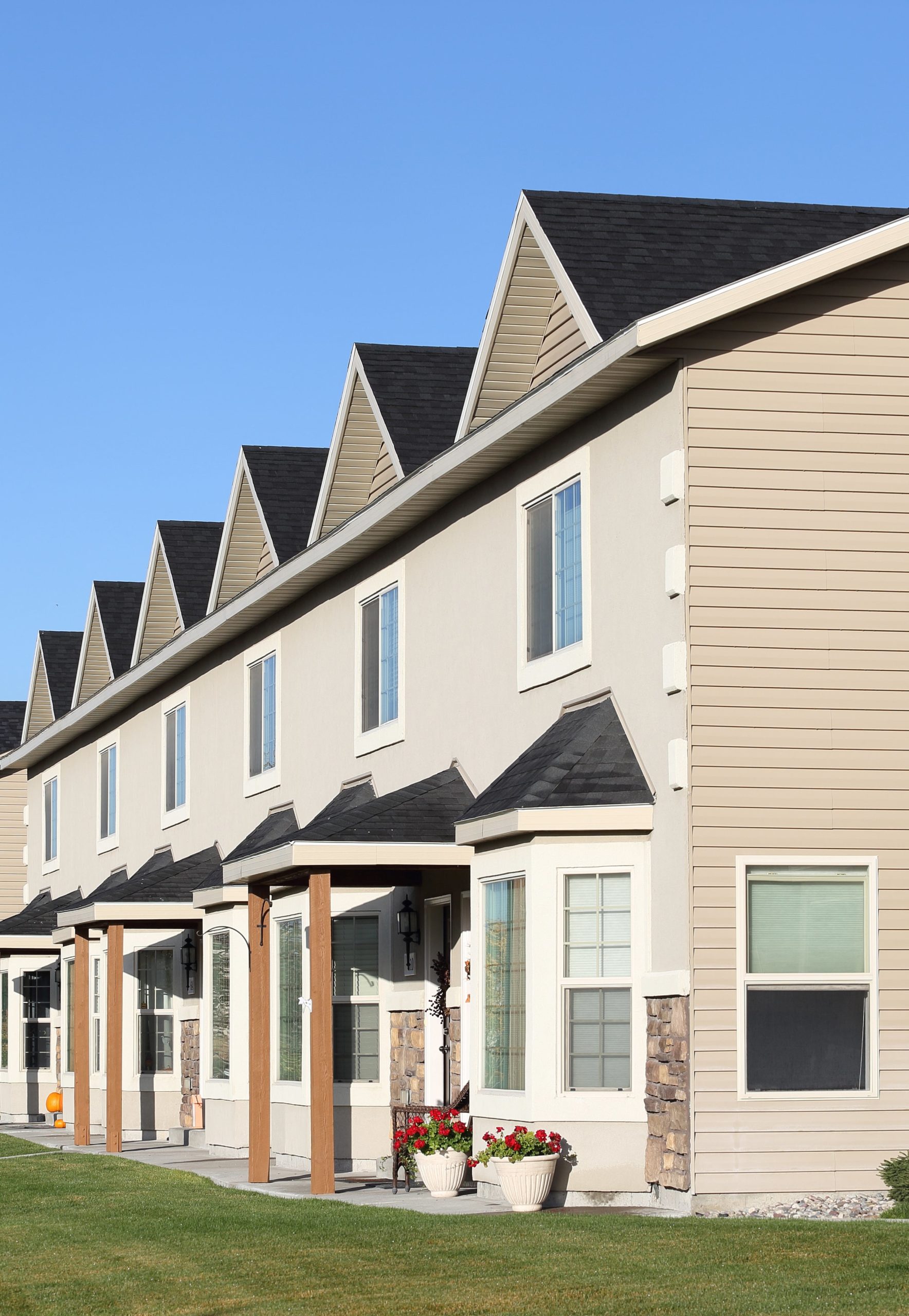 Row of homes in Idaho